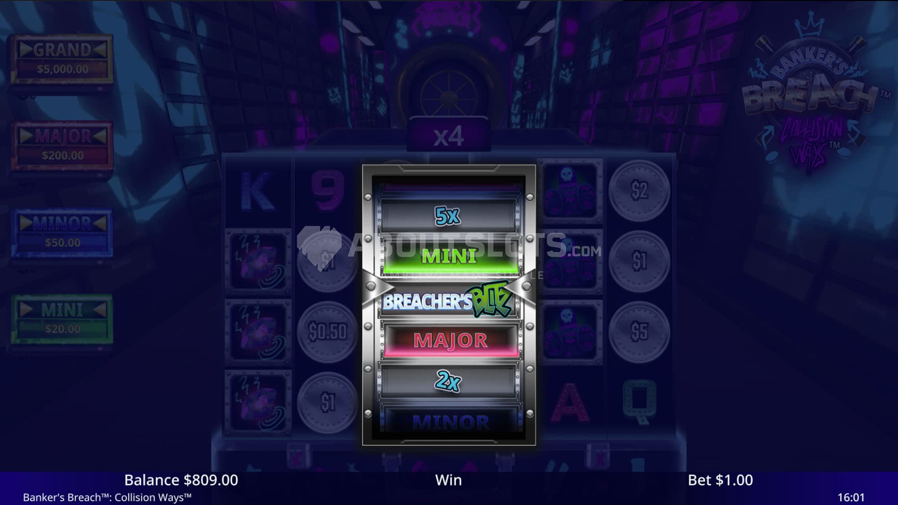 Screenshot of the Lockdown Ladder feature triggered during Free Spins.