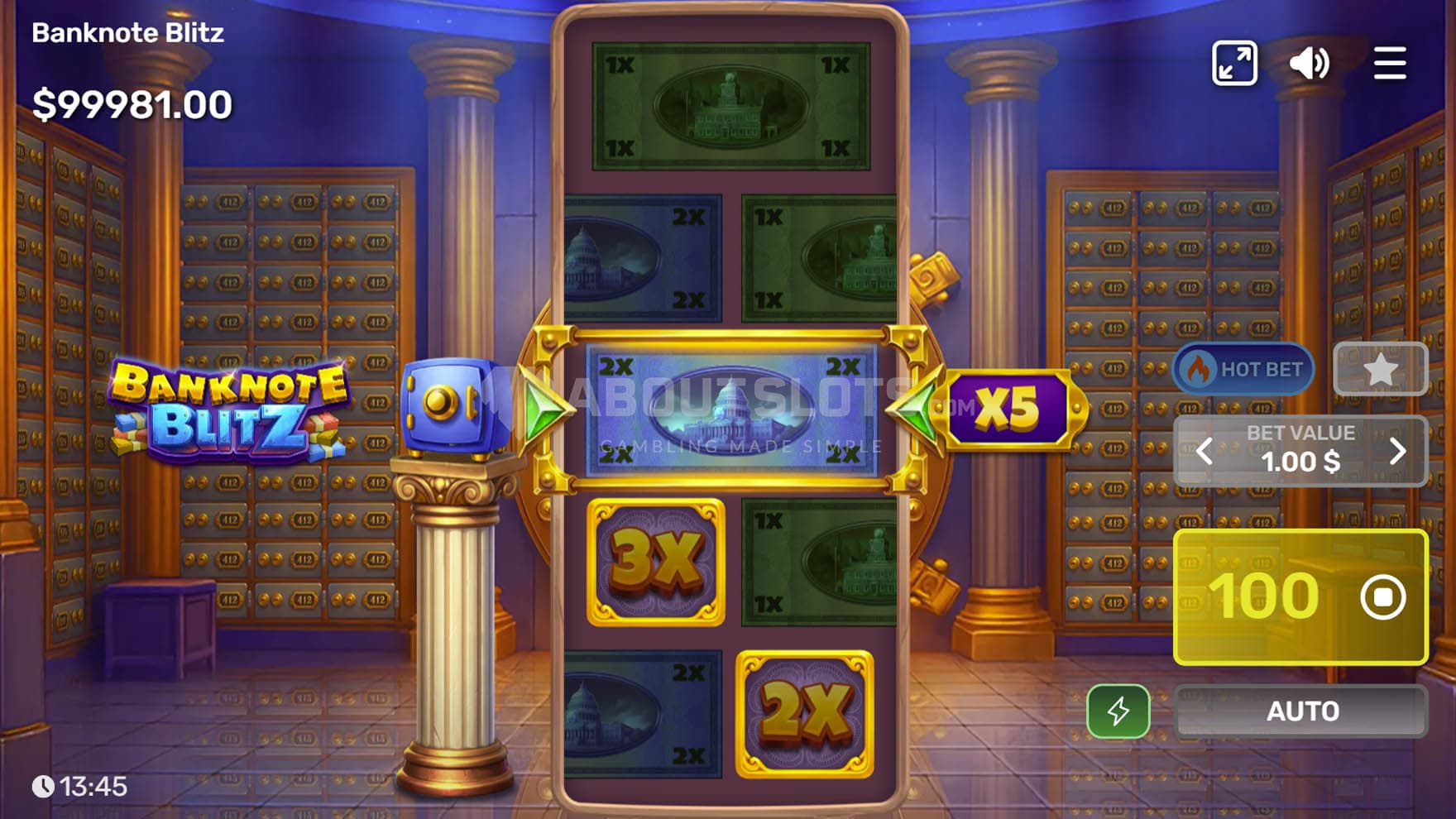Multiplier Symbol triggered in the base game.