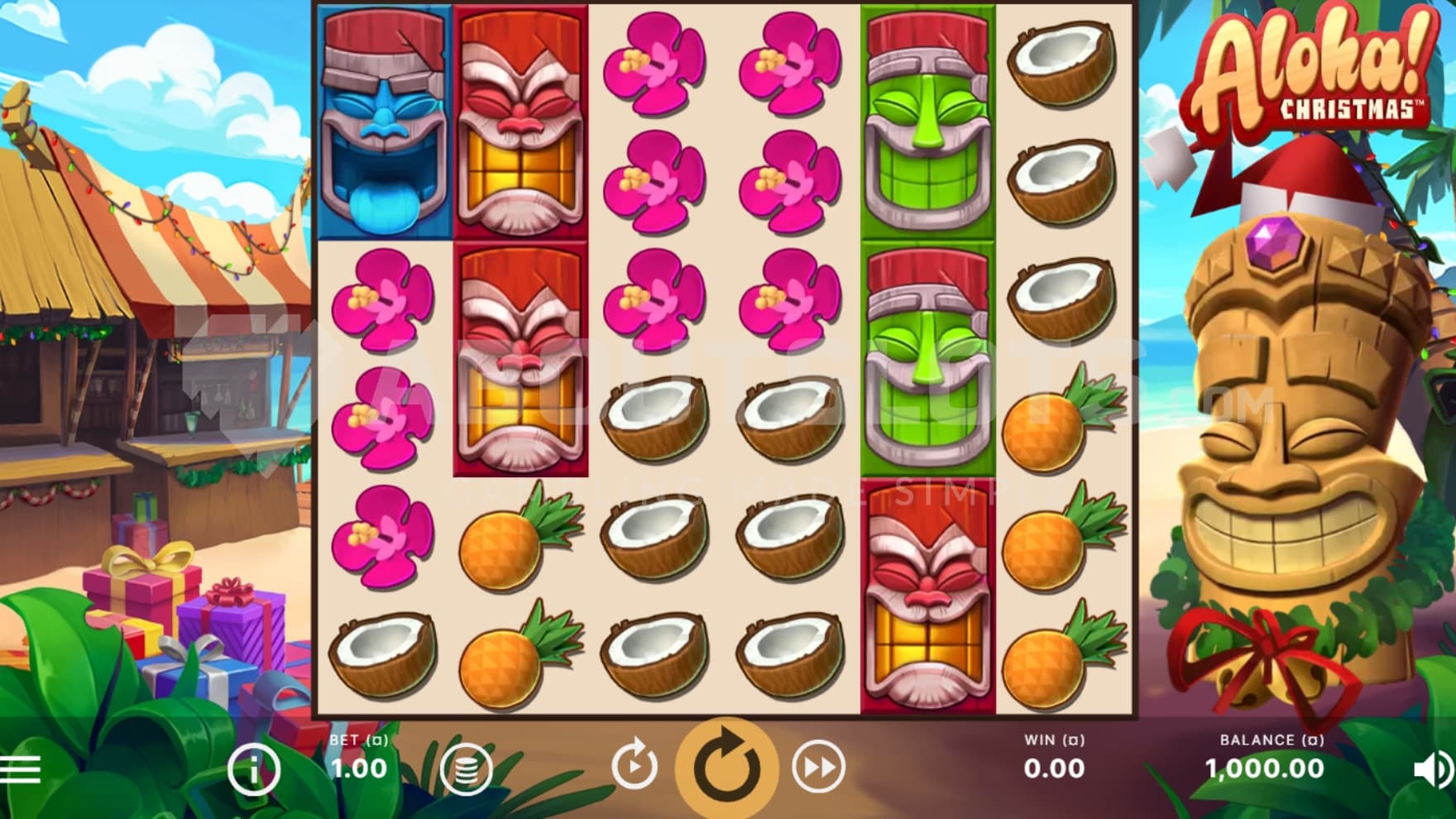 Beach Bar in the background