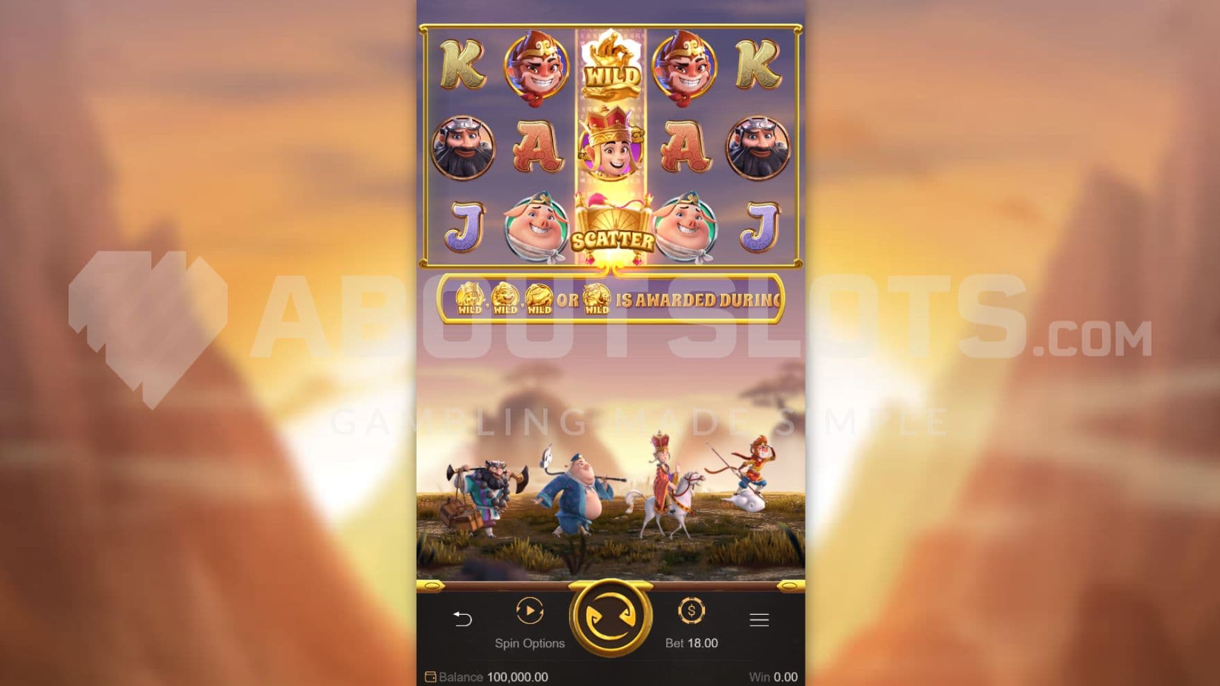 sunset in background