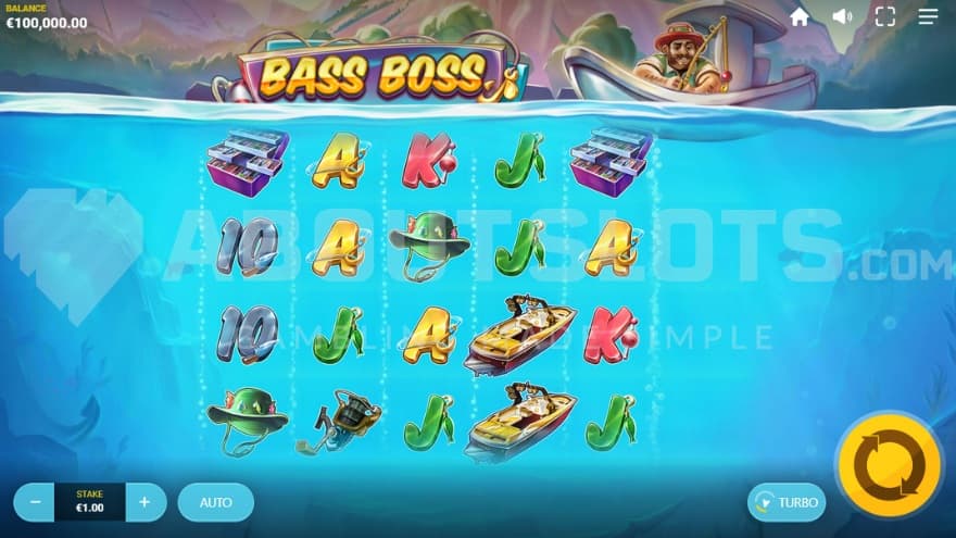A casino slot with a fishing theme.