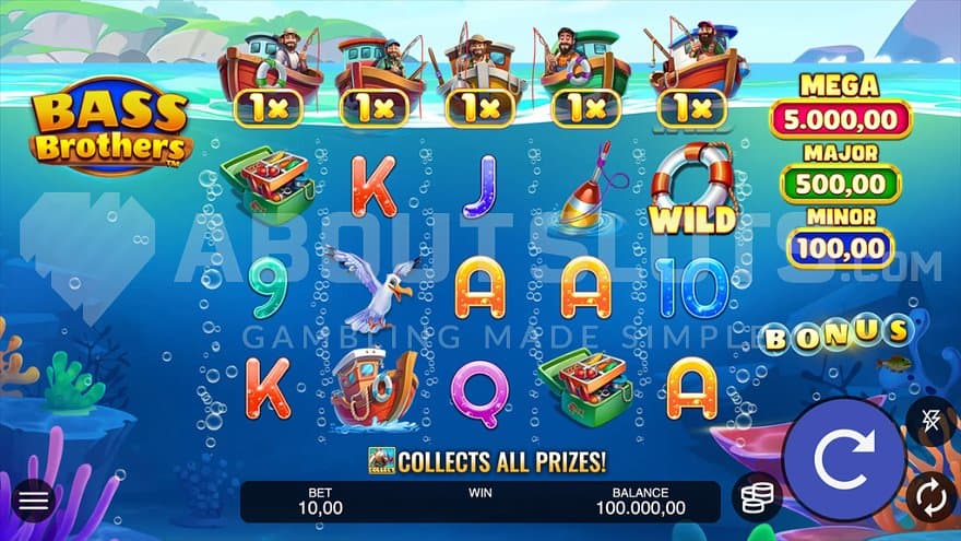 A casino slot under water.