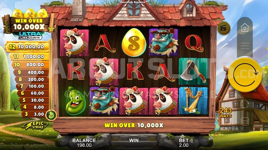 A casino slot on a house wall.