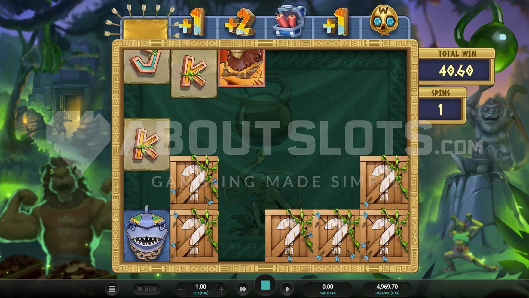 Mystery Symbols Free Spins bonus in progress, showing multiple Mystery Symbols sticky on the grid.