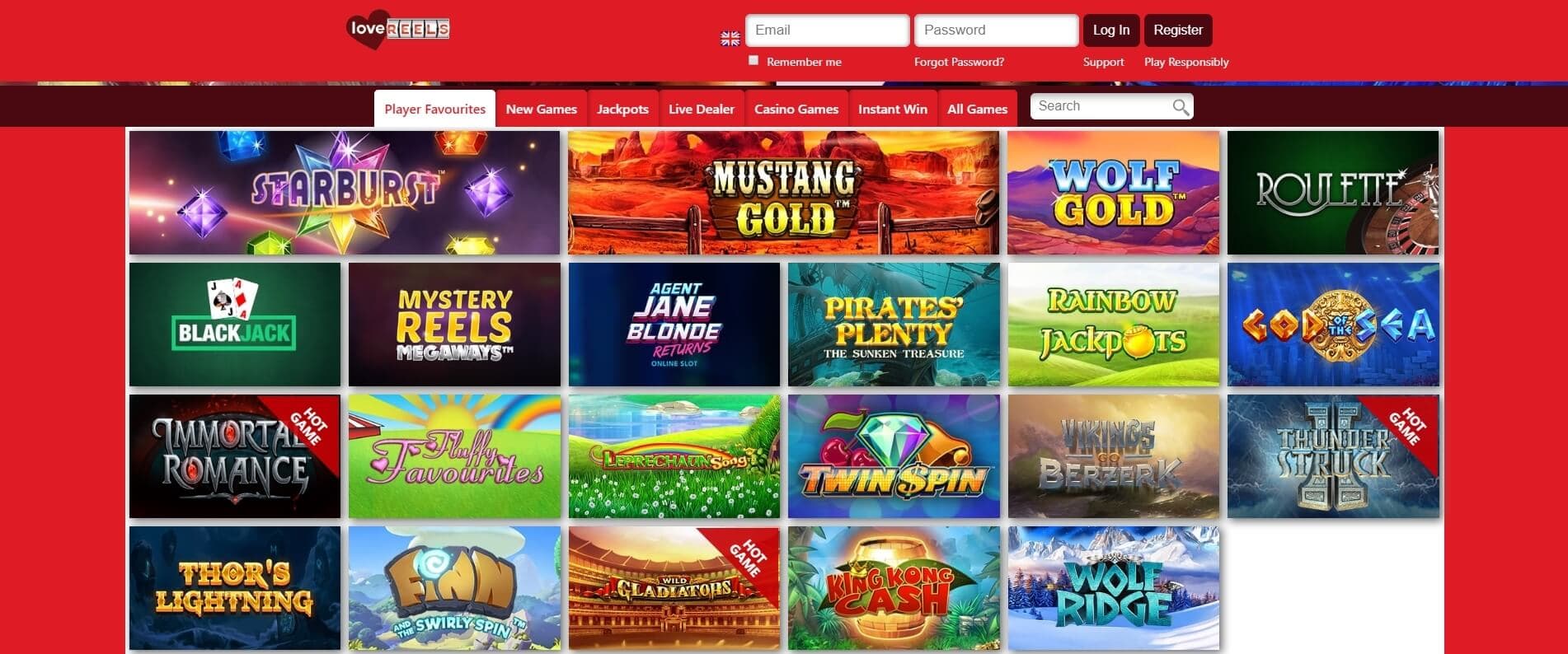 lovereels casino slots