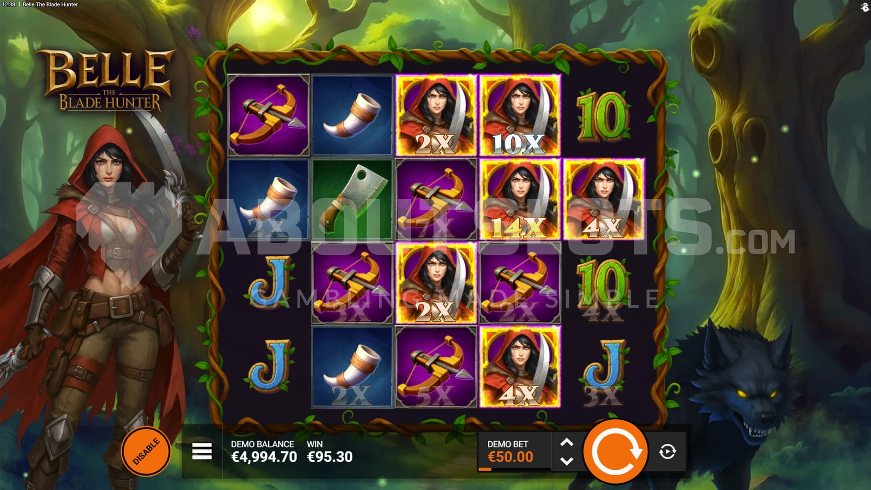 Respins triggered with 3+ Wilds on the grid during base game.