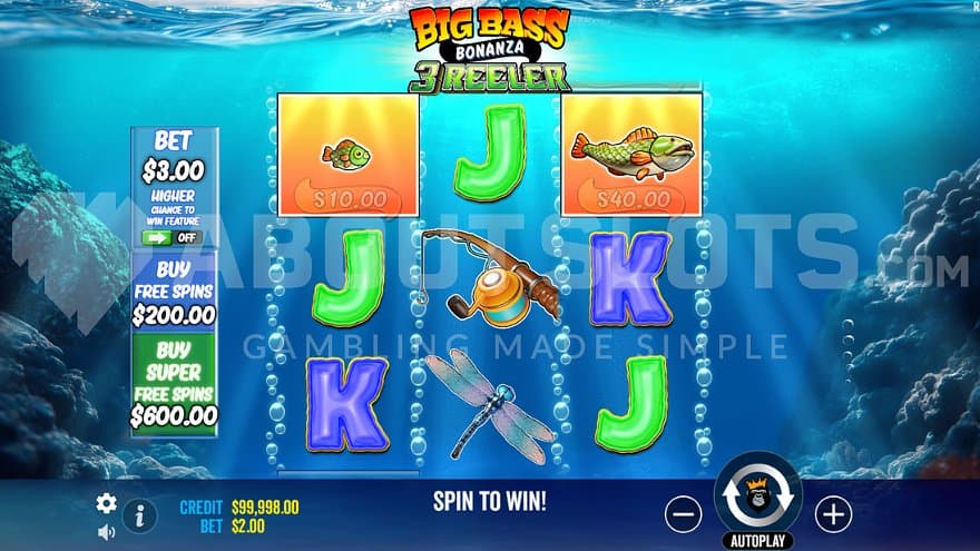 A casino slot below water.
