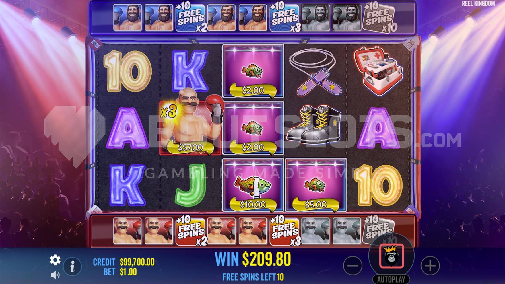 Super Free Spins bonus, showing both trails advanced to the 3rd level and multiple Money Symbols being collected on the grid.