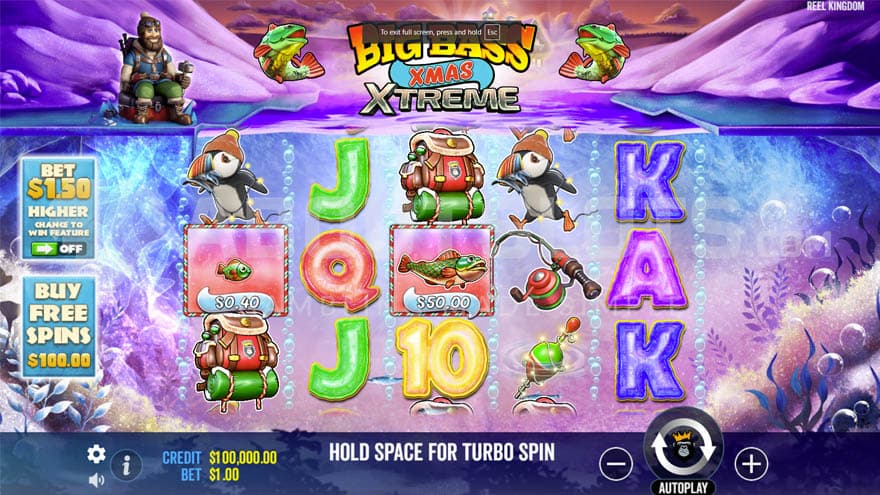 Base game with a fisherman up on the left corner.