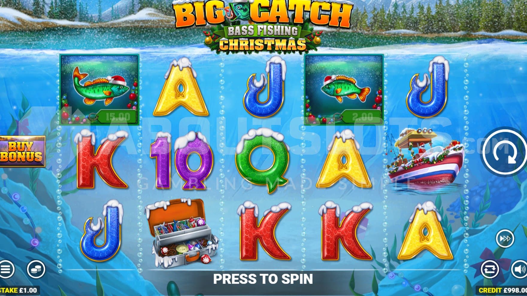 A casino slot in water.