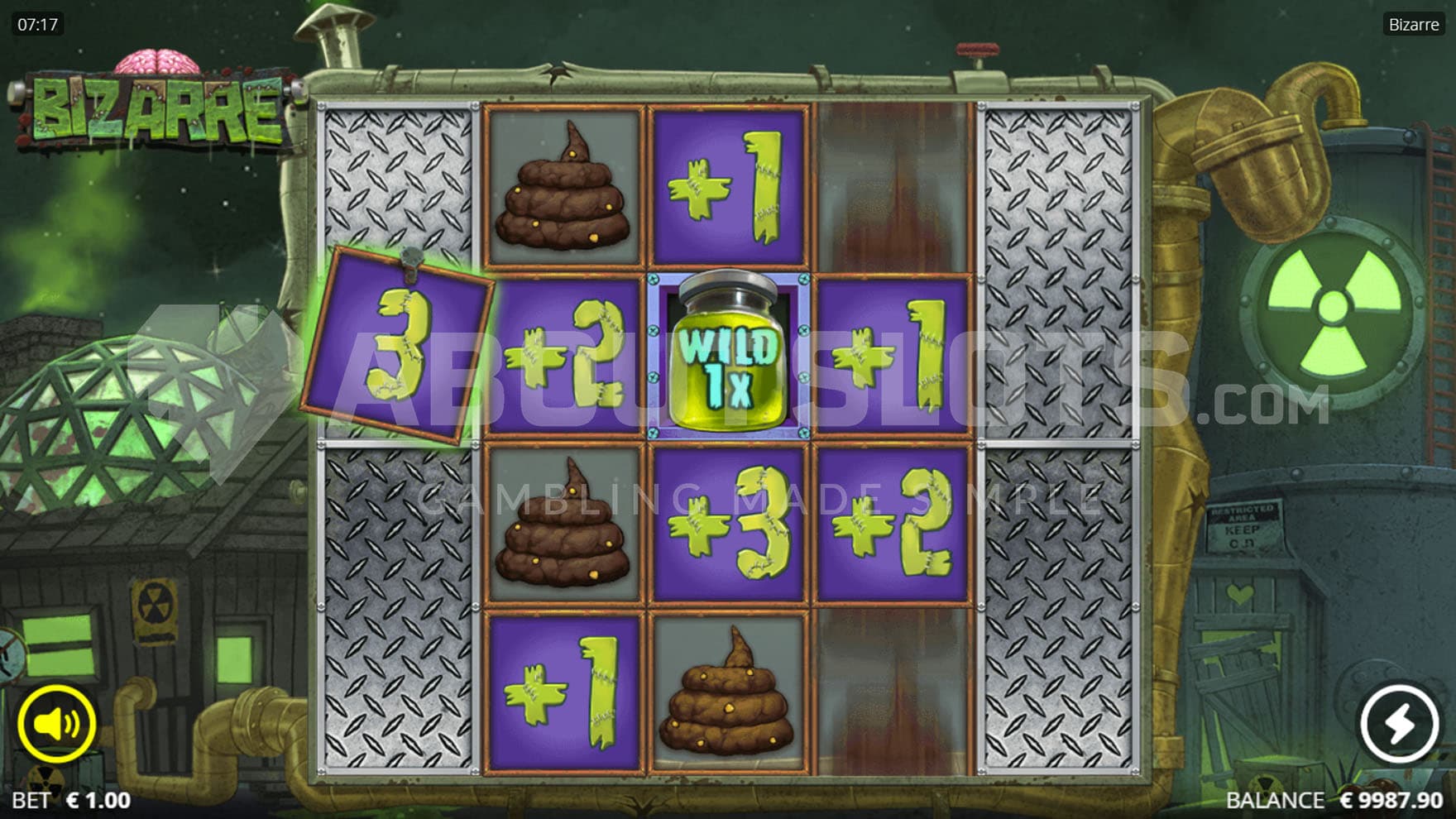 Pre-Bonus round determining the number of spins and position of Sticky Wilds.