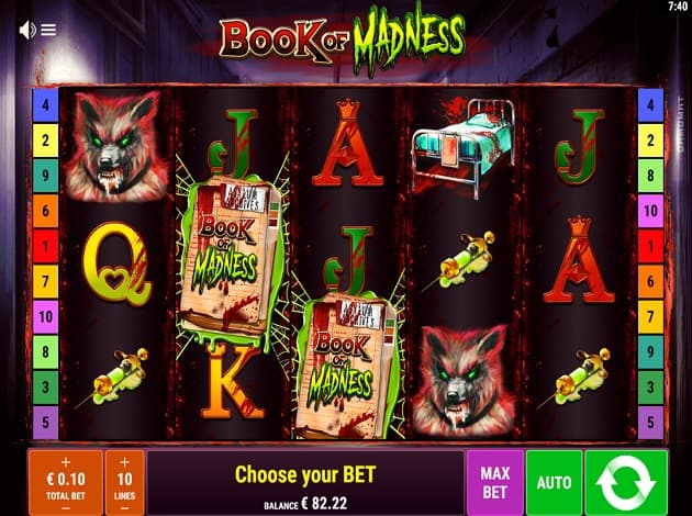 Book of Madness slot gameplay