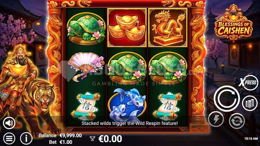 A casino slot with a Chinese theme.