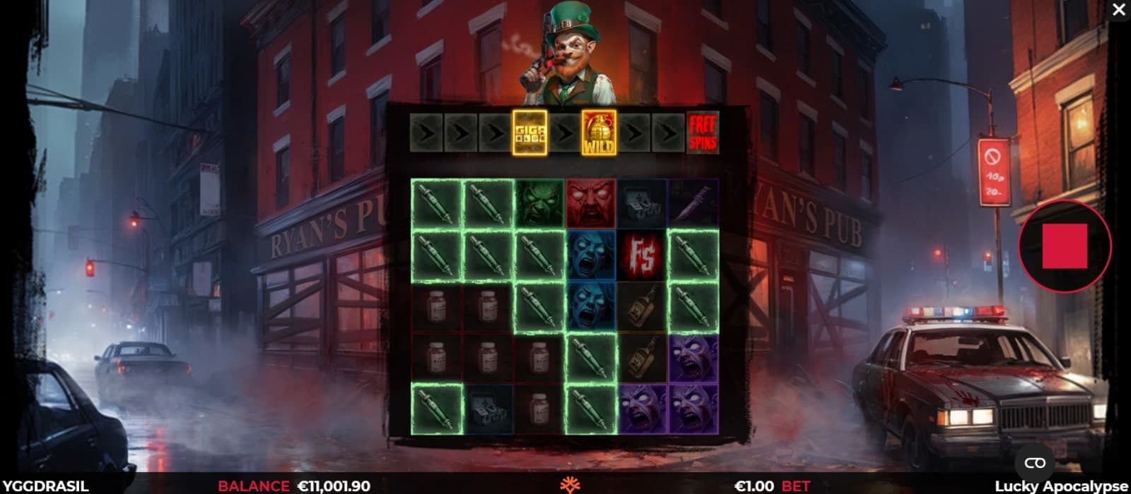 A Scatter Pays win in Lucky Apocalypse.