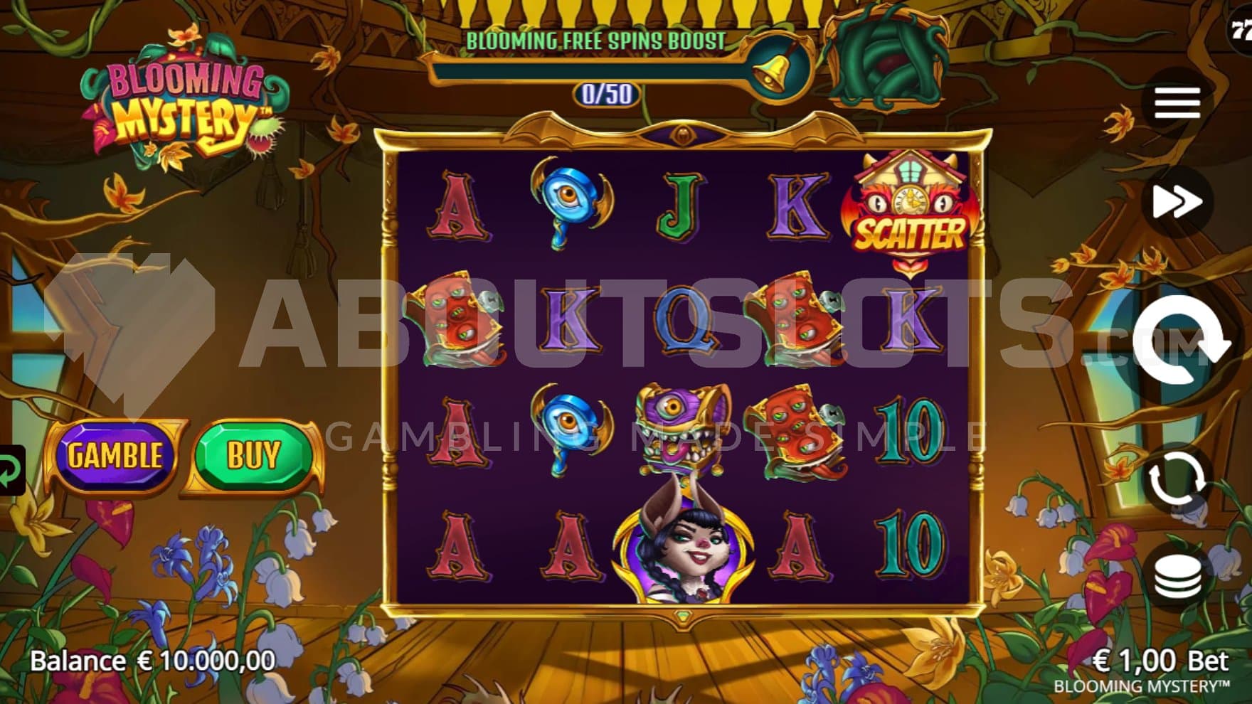 A casino slot with 5 reels and 4 rows.
