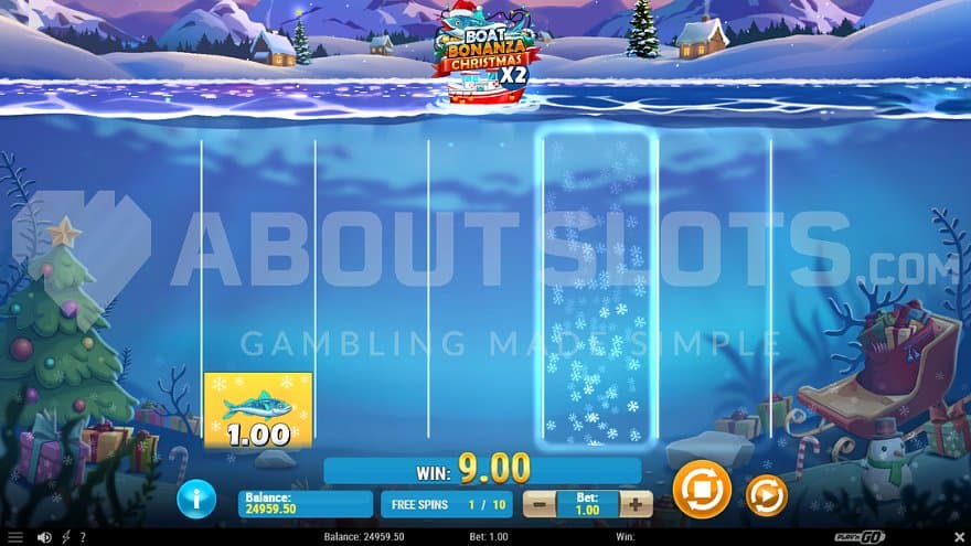 Catch Feature during the Free Spins.