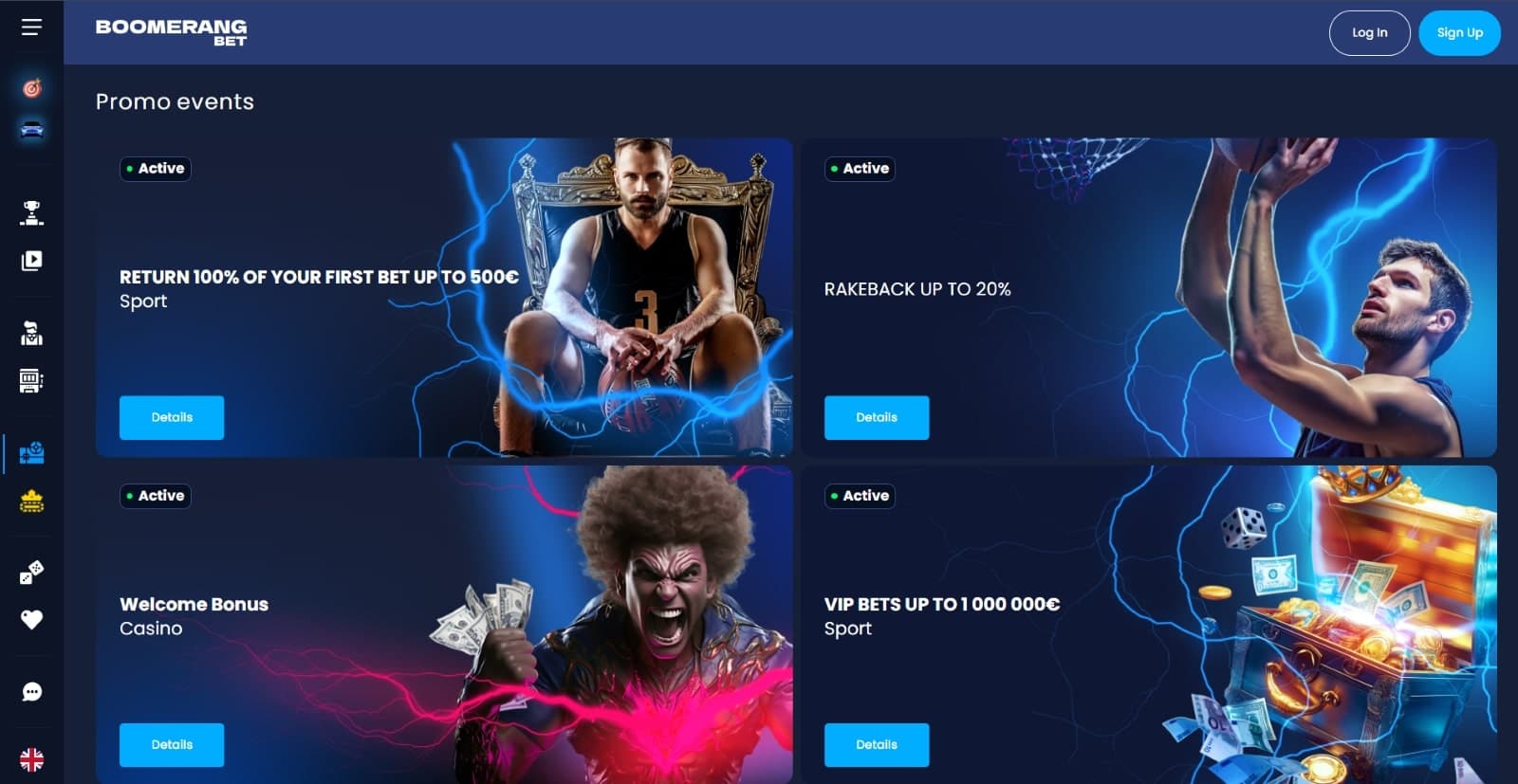 Boomerang.bet Casino offers a variety of exciting bonuses for both sportsbook and casino players.