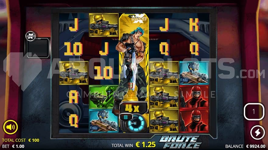 A expanded Wild Symbol on the third reel in the Free Spins.