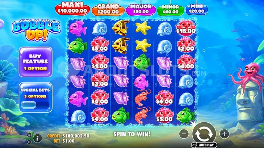 A casino slot underwater.