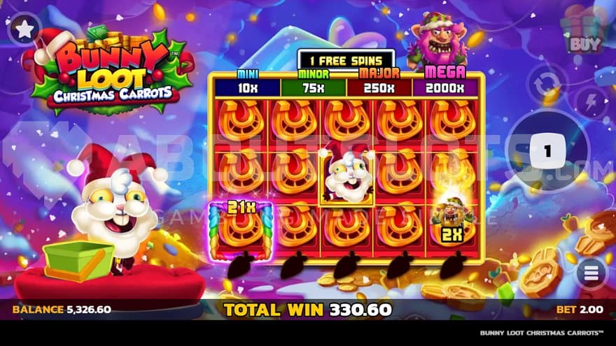 A win of 165.3x the bet in the Free Spins.