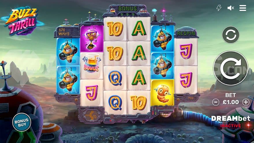 A casino slot on a deserted planet.