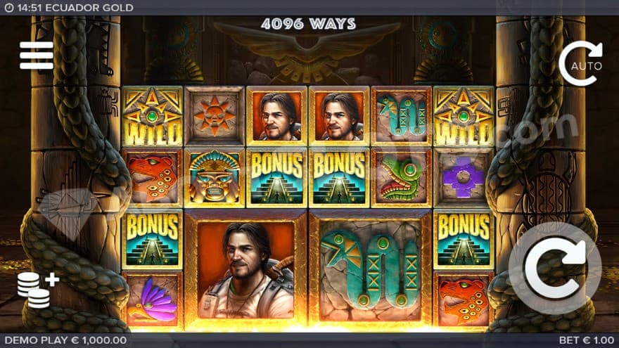 Base game with four scatter symbols on the reels.