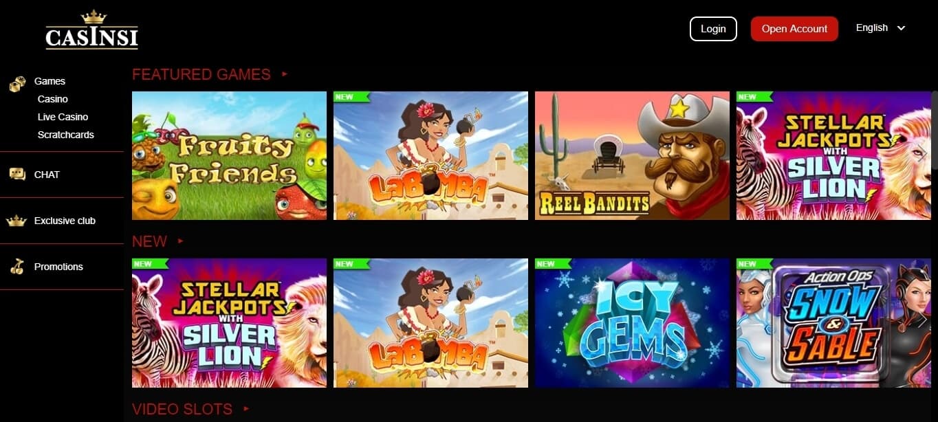 casinsi casino slots