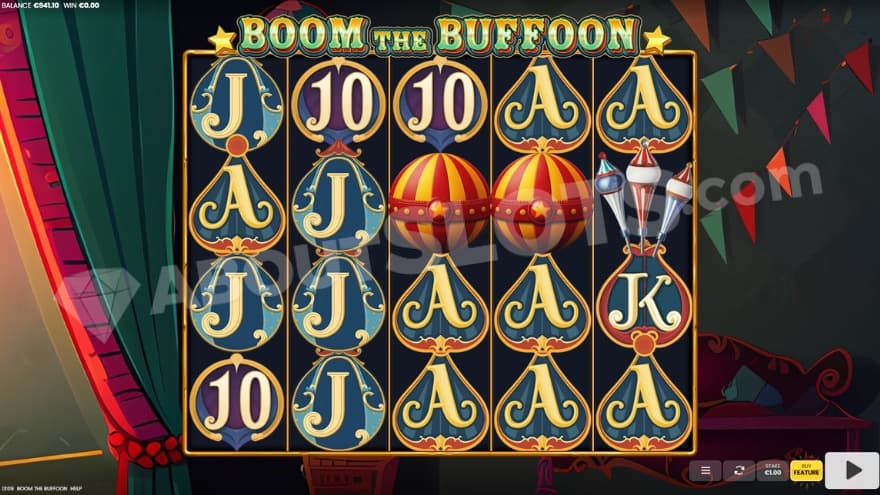A casino slot with a circus theme.