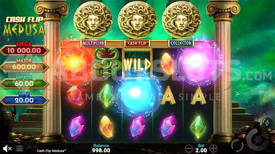 Three orb symbols trigger the bonus game.