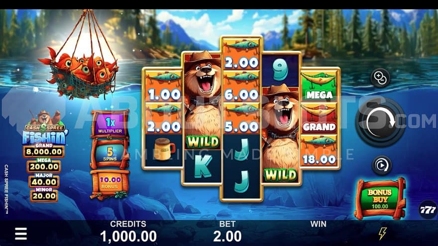 A slot with a fishing theme.