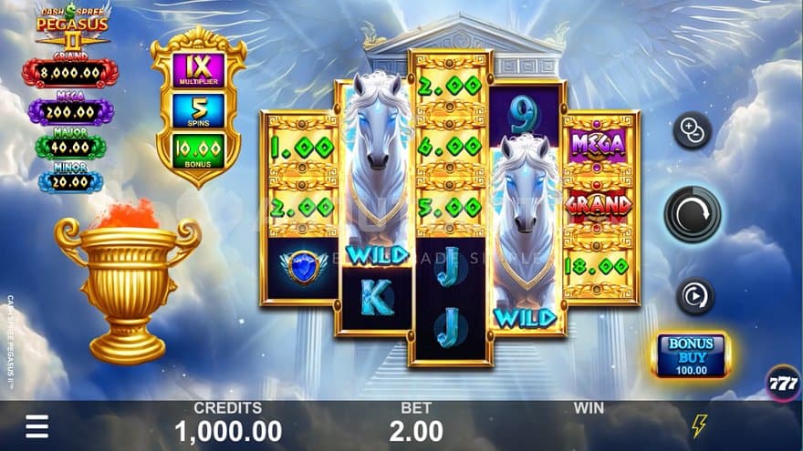 A casino slot in heaven.