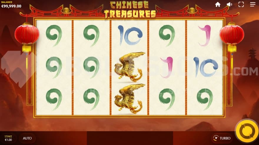 A casino slot with Chinese characters.