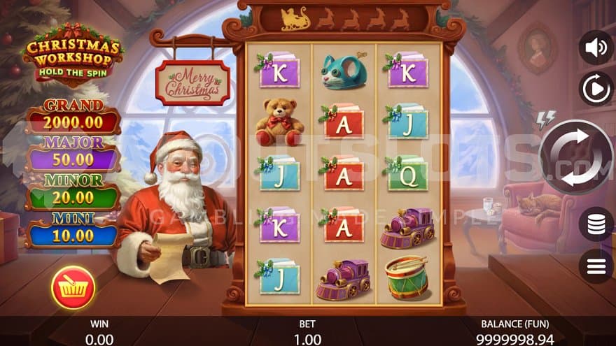 A casino slot with 5 reels and 3 rows.