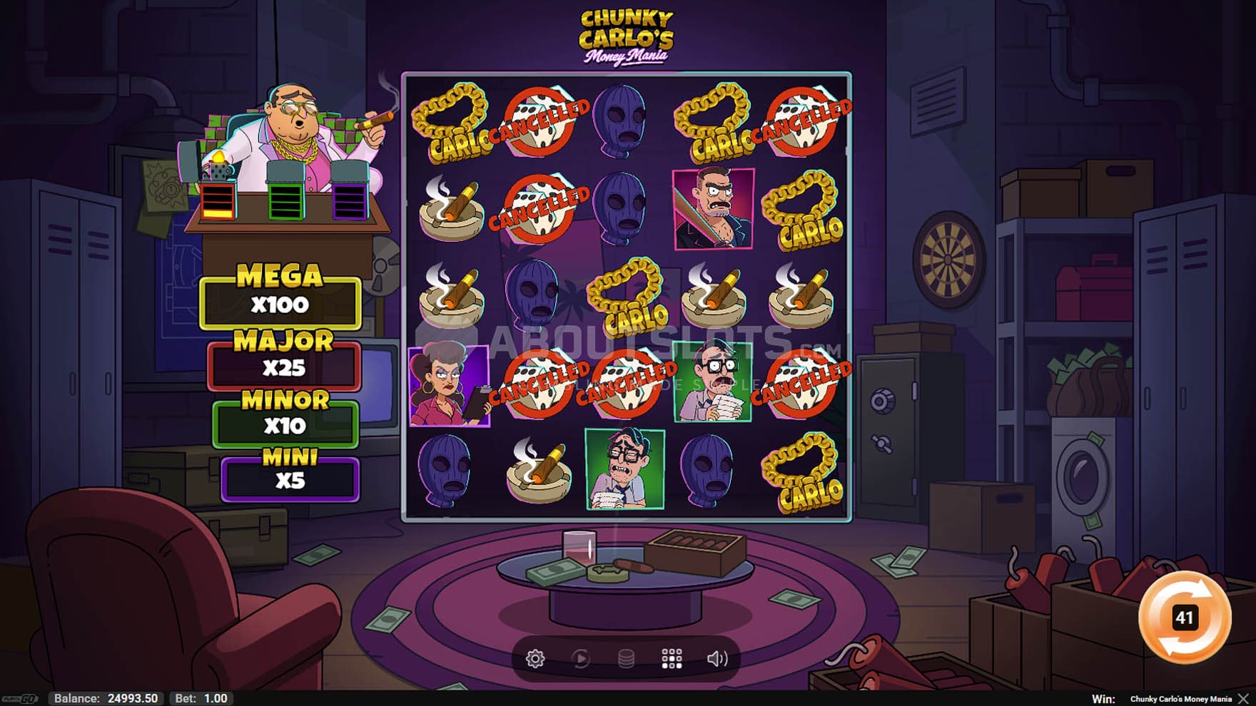 Screenshot of one of the three Lighter Features triggered in the base game.