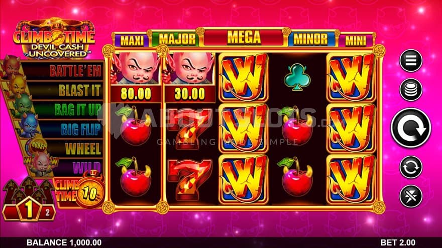 A casino slot with a devil theme.