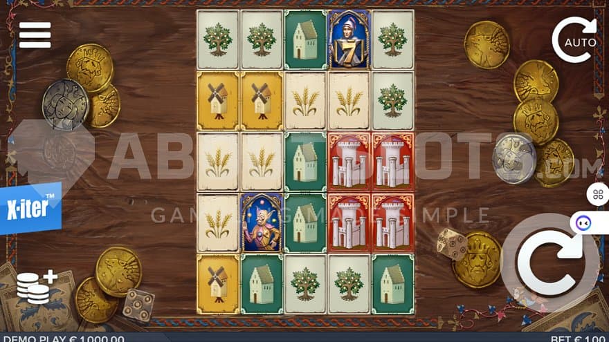 A casino slot looking like a board game.
