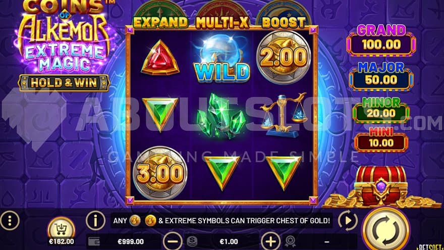 A slot with 3 reels and 3 rows.