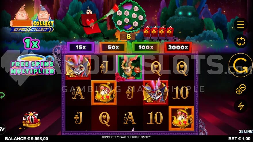 A casino game based on Alice in Wonderland.