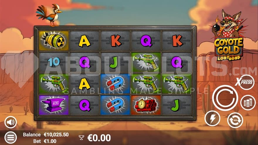 A casino slot with a cartoonish touch.