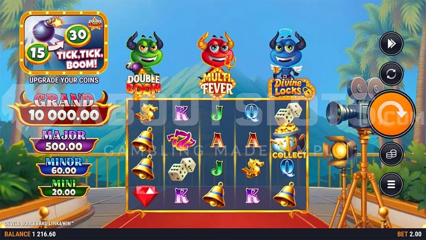 A casino slot with 5 reels and 3 rows.