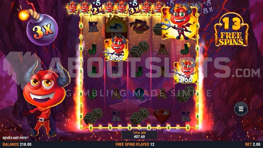 A 3X multiplier in the Free Spins.