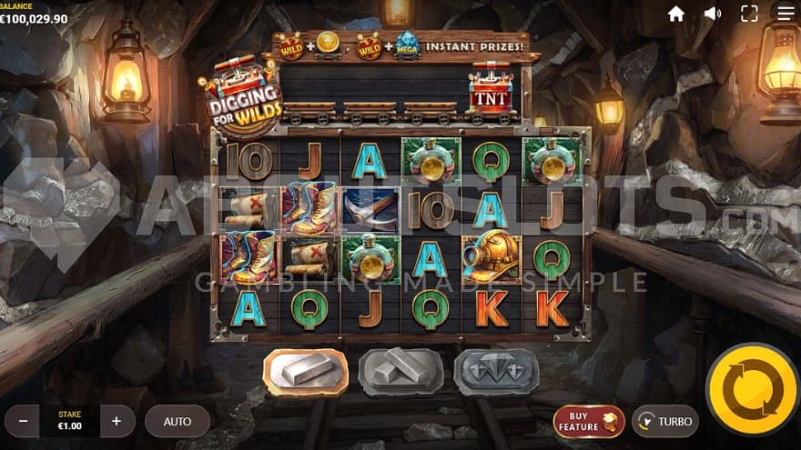 A casino slot in a mine.