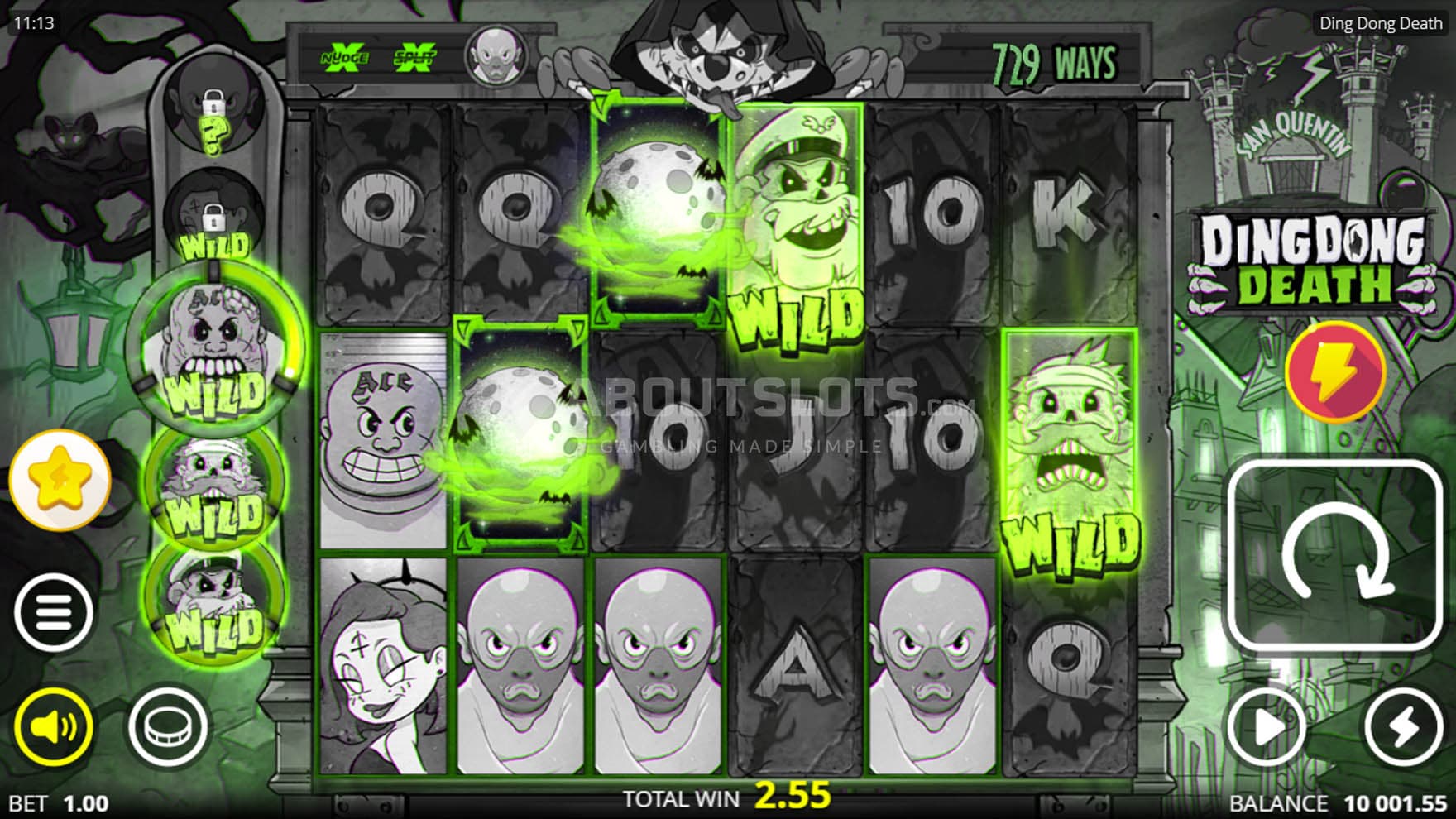 Screenshot of the Death Meter advanced to level 3 in the base game.