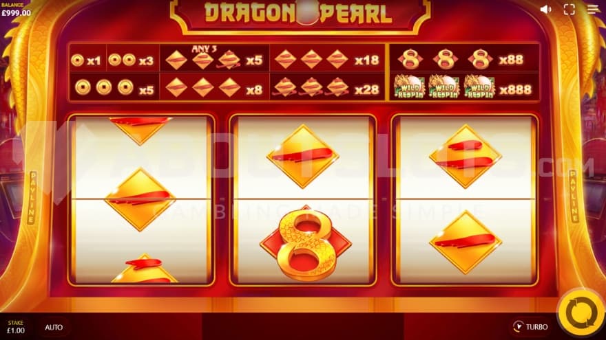 A casino slot with 3 reels and 1 row.