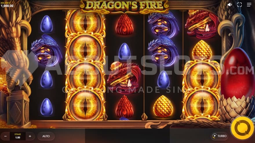 A casino slot with a dragon theme.