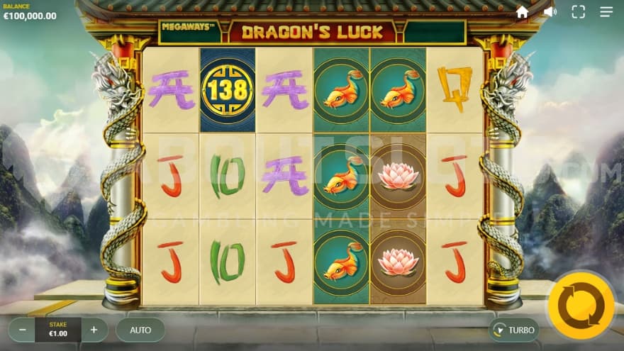 A casino slot with a Chinese theme.