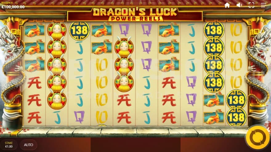 A casino slot with an Asian theme.