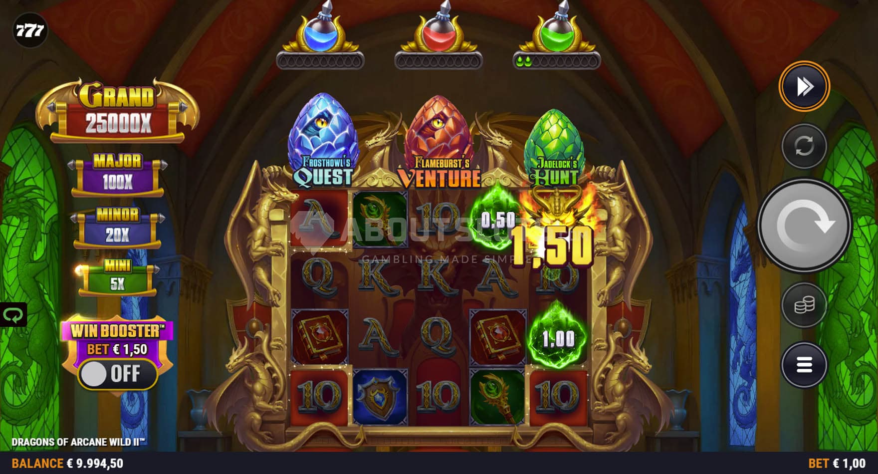 Screenshot of the Collect feature triggered in the base game.
