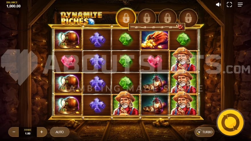 A casino slot in a mine.