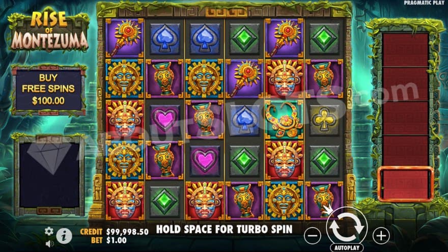 Base game with an Aztec jungle in the background.